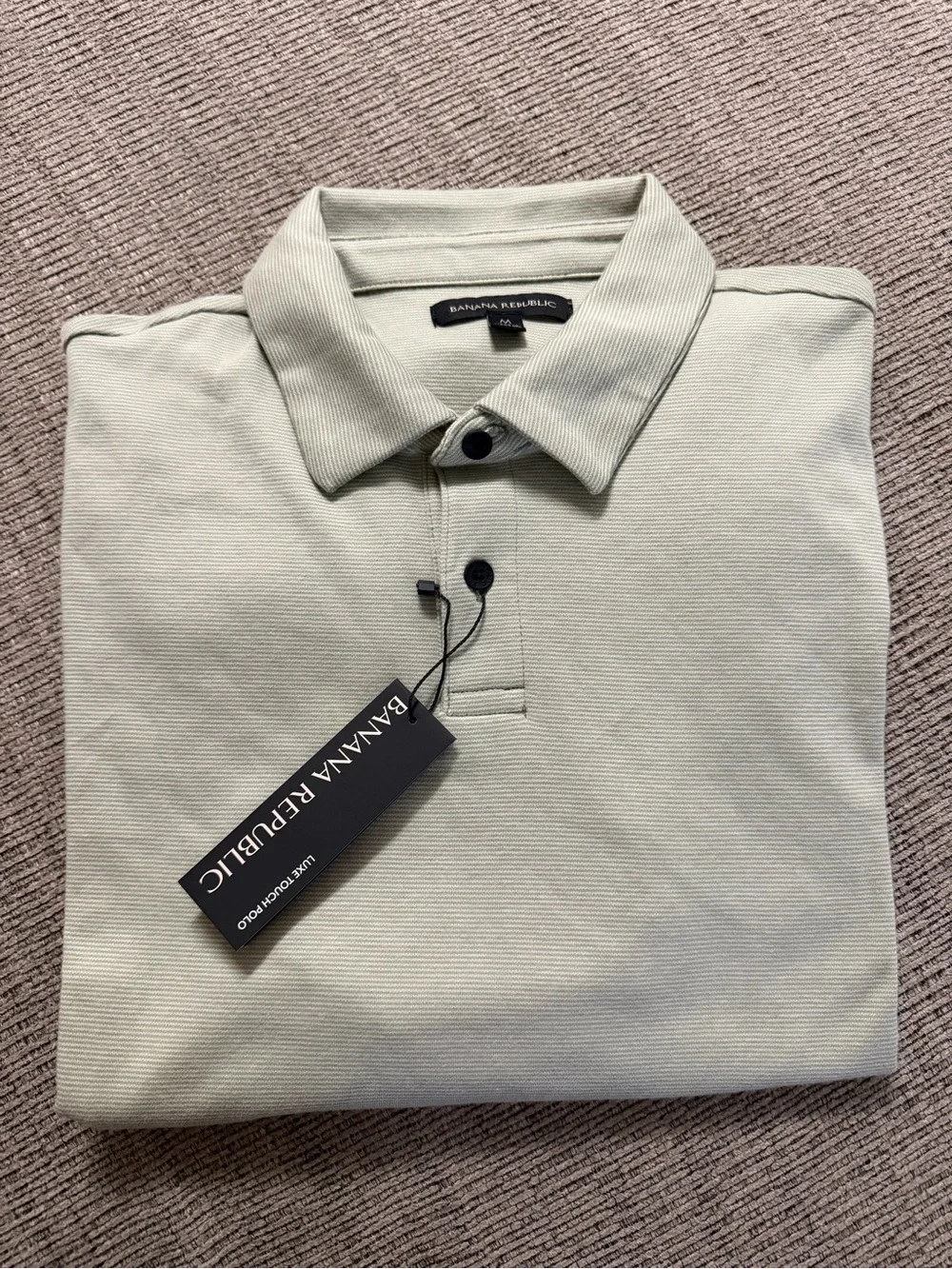 Banana Republic Men’s Sage Green Luxe Touch Polo